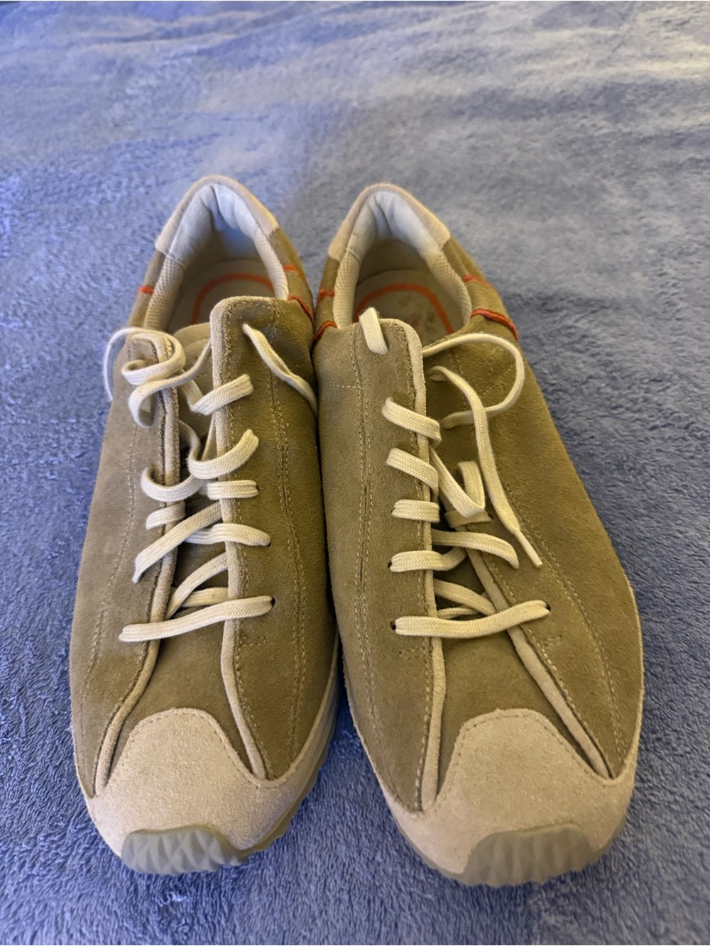 Men's  Suede  Timberland Casual Lace-Up Sneakers in Tan